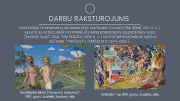 Презентация 'Tēlotājmāksla 19.gadsimtā Latvijā. Janis Rozentāls', 9.