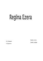 Реферат 'Regīna Ezera', 1.
