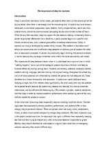 Эссе 'The importance of sleep for students', 1.
