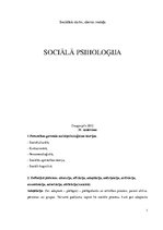 Конспект 'Sociālā psiholoģija', 1.