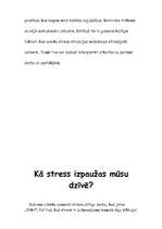 Реферат 'Kas ir stress, un kā tas ietekmē mūsu veselību', 5.