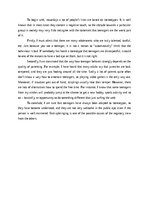 Эссе 'Are today's teenagers really the worst part of our society?', 1.