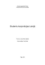 Конспект 'Studentu korporācijas Latvijā', 1.