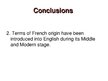 Отчёт по практике 'Linguistic Peculiarities in English for Finance and Banking: Usage of French Bor', 14.