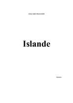 Эссе 'Islande', 1.