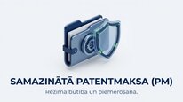 Презентация 'Samazinātā patentmaksa', 1.