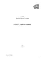 Реферат 'Pilsētas ekosistēmas novērtējums. Nordeķu parks', 1.