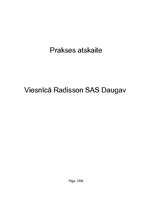 Отчёт по практике 'Prakses atskaite, viesnīca "Radisson SAS"', 1.