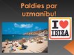 Презентация 'Tūrisma ietekme Ibizas salā', 13.
