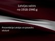 Презентация 'Latvijas valsts no 1918. līdz 1940.gadam, Kārļa Ulmaņa apvērsums', 1.