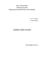 Отчёт по практике 'Aprūpes plāns terapijā', 1.