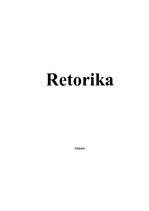 Реферат 'Retorika', 1.