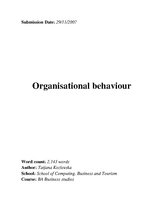 Реферат 'Organizational Behavior', 1.