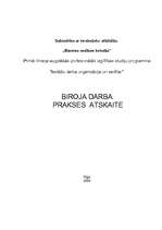 Отчёт по практике 'Biroja darba prakses atskaite', 1.
