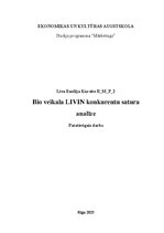 Реферат 'Bio veikala LIVIN konkurentu satura analīze', 1.