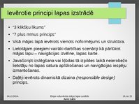 Презентация 'Elejas vidusskolas mājas lapas izstrāde', 19.