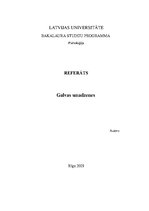 Реферат 'Galvas smadzenes', 1.