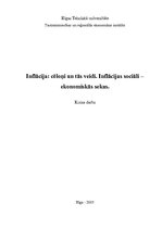 Реферат 'Inflācija: cēloņi un tās veidi. Inflācijas sociāli - ekonomiskās sekas', 1.