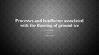 Презентация 'Processes and Landforms Associated with the Thawing of Ground Ice', 1.