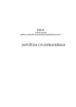 Эссе 'Intuīcija un intraversija', 1.