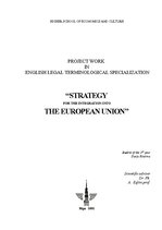 Реферат 'Strategy for the Integration into the European Union', 1.