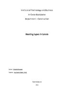 Эссе 'Heating Types in Latvia', 1.