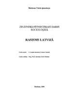 Реферат 'Rasisms Latvijā', 2.
