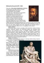 Реферат 'Renesanses laika mākslinieku un viņu spilgtāko darbu raksturojums', 14.