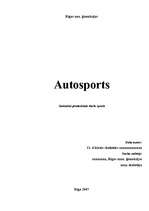 Реферат 'Autosports', 1.