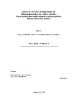 Эссе 'Vēsture un muita', 1.