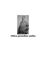 Реферат 'Hitlera personības analīze', 1.