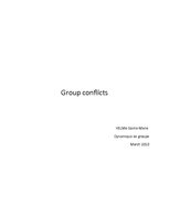 Реферат 'Group Conflicts', 1.