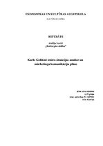 Реферат 'Karlo Goldoni teātra situācijas analīze un mārketinga komunikāciju plāns', 1.