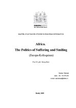 Эссе 'Africa. The Politics of Suffering and Smiling', 1.