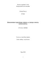 Реферат 'Ekonomiskās degredācijas ietekme uz Latvijas viesnīcu komercdarbību', 1.