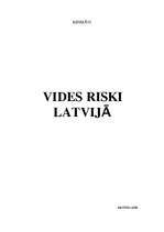 Реферат 'Vides riski Latvijā', 1.