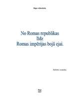 Конспект 'No Romas Republikas līdz Romas impērijas bojāejai', 1.