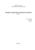 Реферат 'Latvijas un Igaunijas transporta sistēmas', 1.
