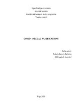 Эссе 'Covid-19 legal ramifications', 1.