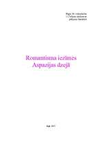 Реферат 'Romantisma iezīmes Aspazijas dzejā', 1.