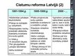 Презентация 'Brīvības atņemšanas soda attīstība. Cietumu reforma Latvijā, tās etapi un perspe', 12.