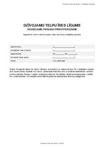 Образец документа 'Dzīvojamo telpu īres līgums', 1.