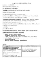 Образец документа 'Integrētas rotaļnodarbības plāns', 1.