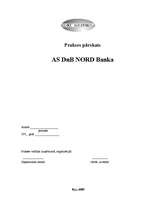Отчёт по практике 'Prakses pārskats AS "DnB NORD Banka"', 1.