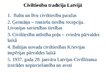 Презентация 'Civiltiesību tradīcija Latvijā', 1.