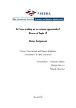 Реферат 'Is Forex Trading an Investment Opportunity?', 1.