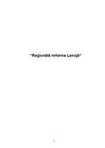 Реферат 'Reģionālā reforma Latvijā', 1.