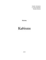 Реферат 'Kubisms', 1.