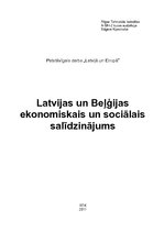 Реферат 'Latvijas un Beļģijas ekomoniskais un sociālais pārskats', 1.