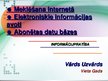 Презентация 'Bibliotēkzinātne: informācijas meklēšana internetā, elektroniskie informācijas a', 1.